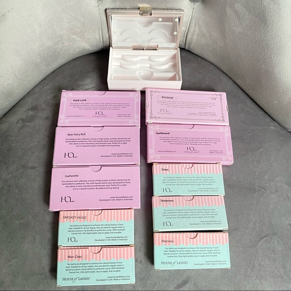 Sold π Beauty Lashes Set of 10 Plus Free Case - Picture 2 of 10